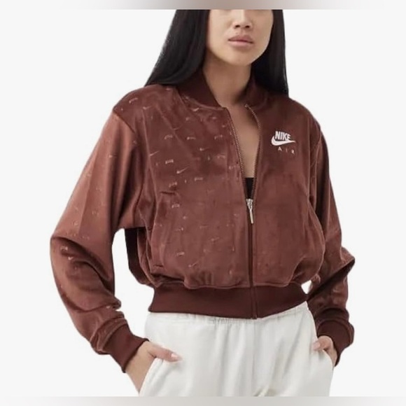 Nike Jackets & Blazers - Nike Air Velour Bronze White Eclipse Full Zip Jacket